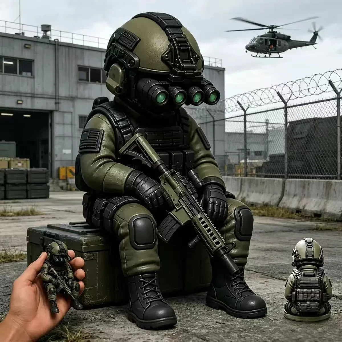 Decorative Soldier Figure Realistic Detail Durable Plastic