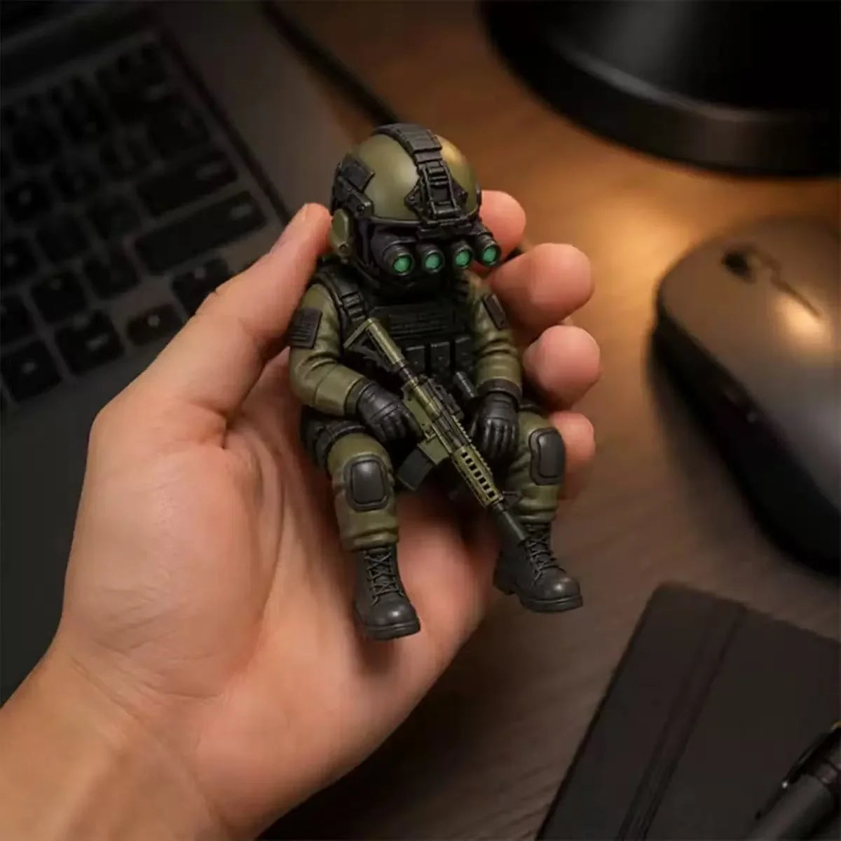 Decorative Soldier Figure Realistic Detail Durable Plastic