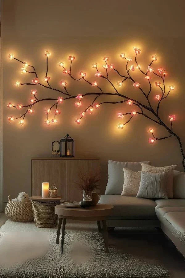 Decorative Wall Lamp Branch Design Integrated Warm White LEDs