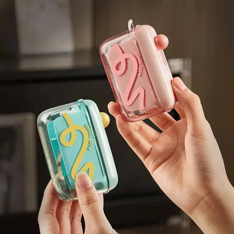 Dental Floss Pick Case Portable Refillable 100 Picks