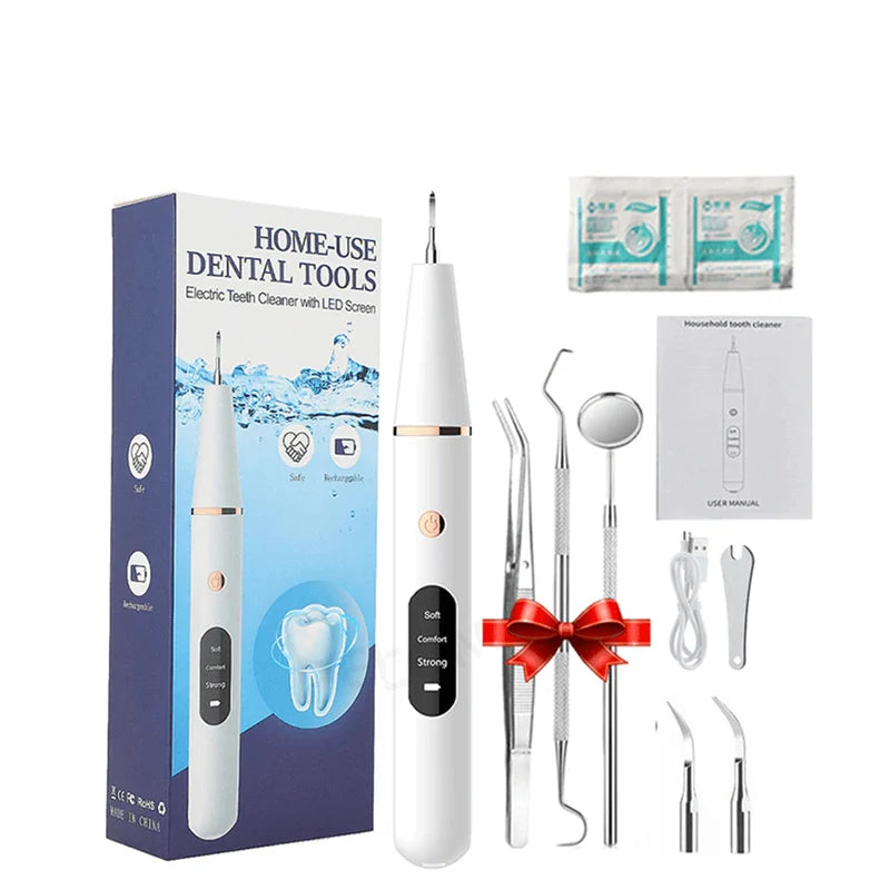 Dental Tartar Remover Ultrasonic LED Light Three Settings