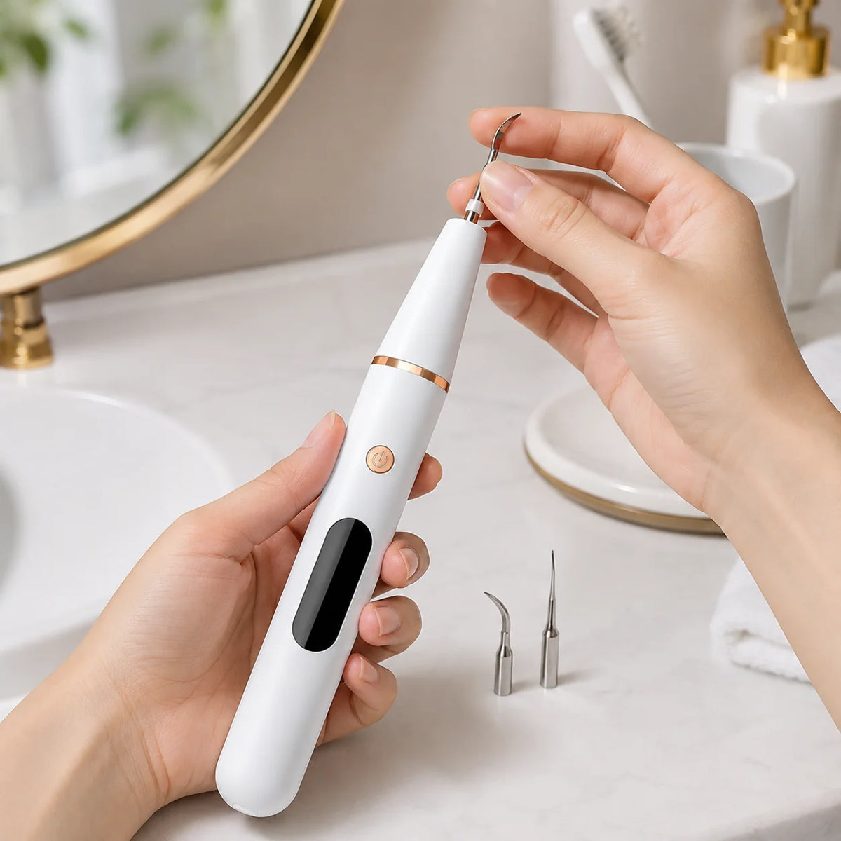 Dental Tartar Remover Ultrasonic LED Light Three Settings