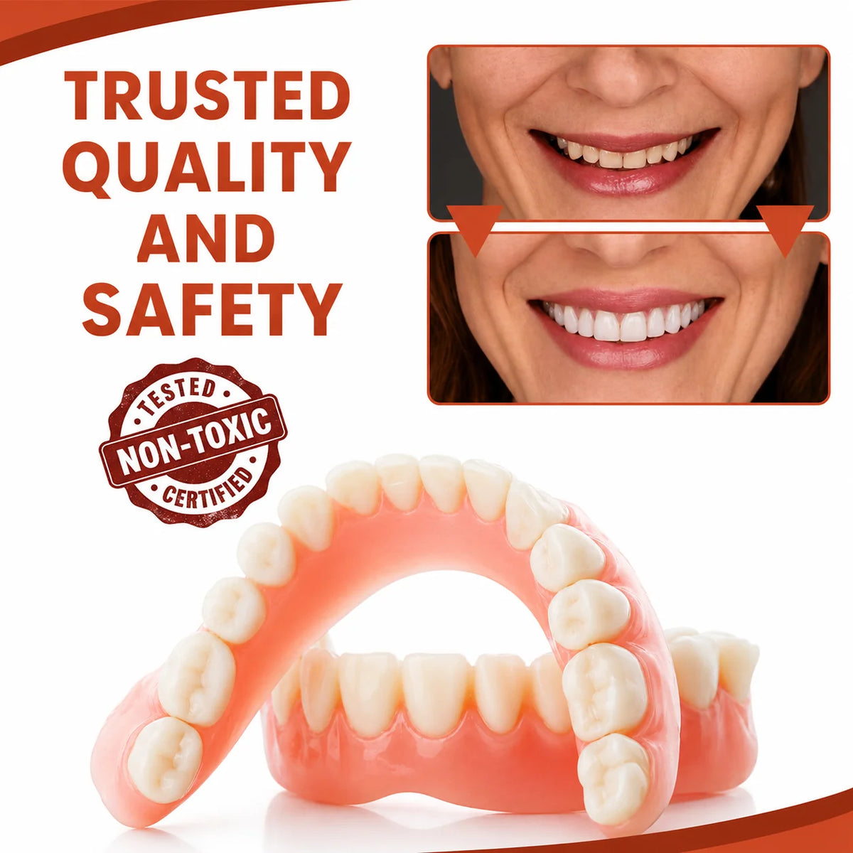 Denture Cushions Soft Silicone Non-Slip Fit