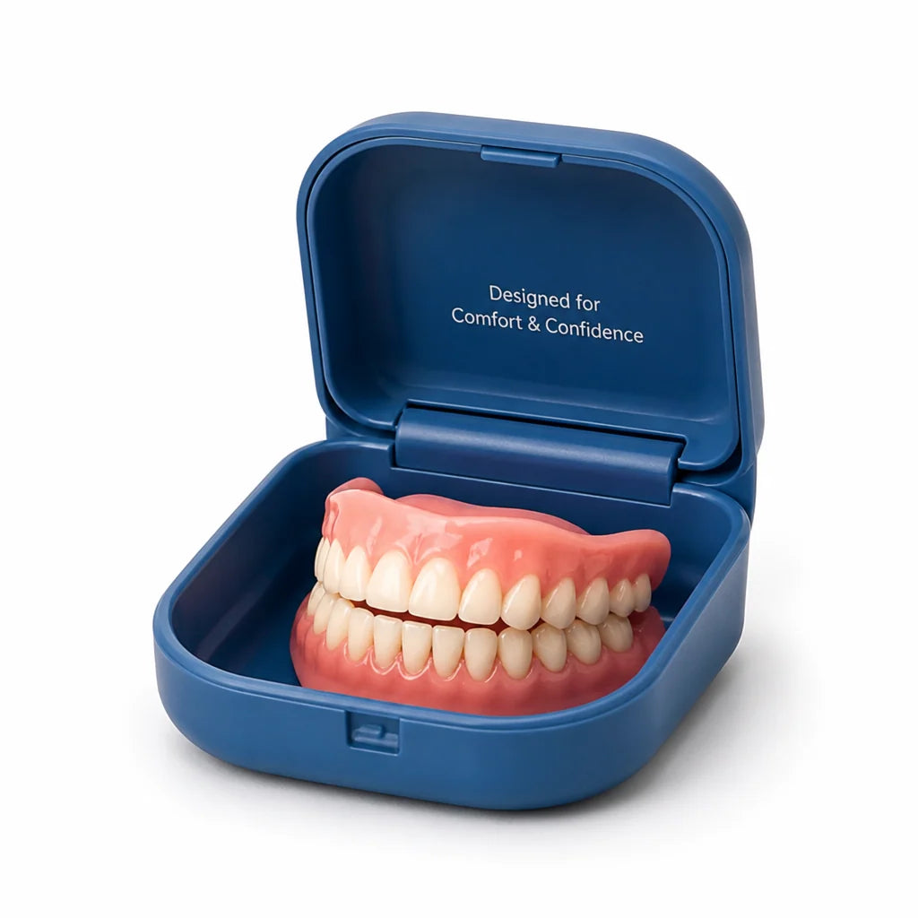 Denture Set Adjustable Silicone Reusable & Easy to Clean