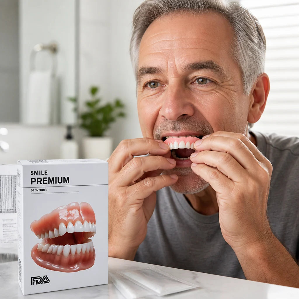 Denture Set Boil-and-Bite Upper & Lower