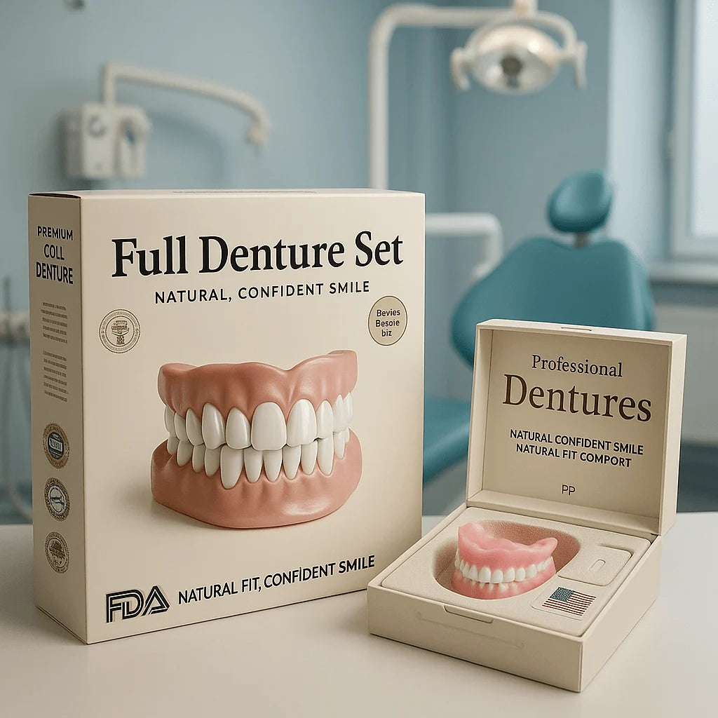 Denture Set Heat-Moldable Upper & Lower Jaw
