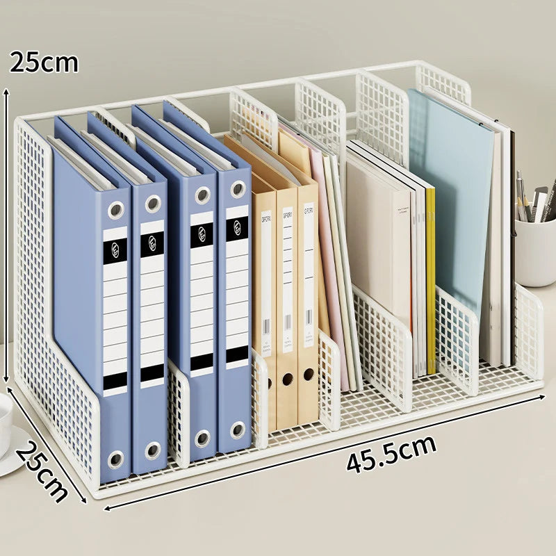 Desk File Organizer Metal Mesh Adjustable Dividers