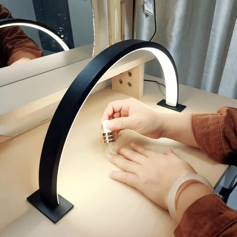 Desk Lamp Curved LED Arc Touch Dimmable USB Powered