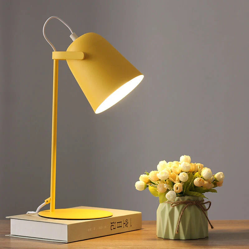 Desk Lamp Metal Tilting Head Diffused Panel