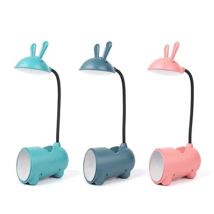 Desk Lamp Rabbit Design & Pen Holder USB Rechargeable