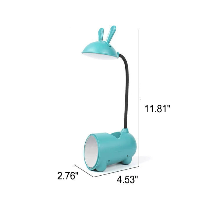 Desk Lamp Rabbit Design & Pen Holder USB Rechargeable