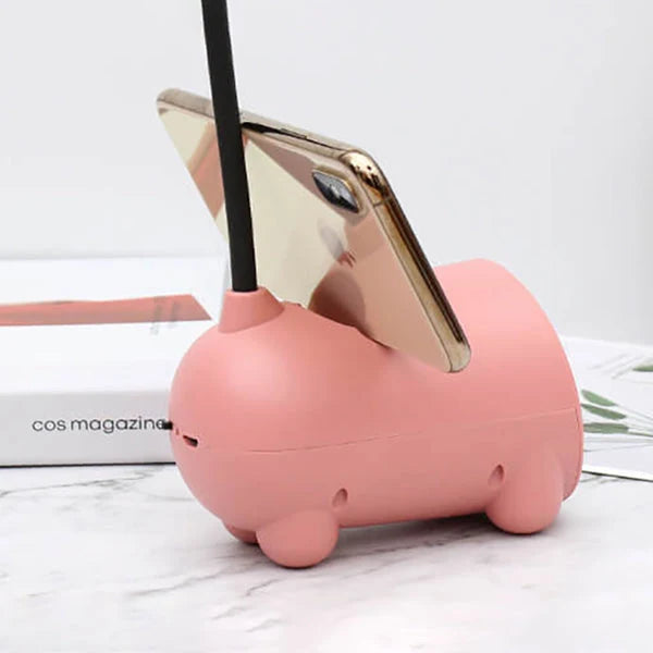 Desk Lamp Rabbit Design & Pen Holder USB Rechargeable