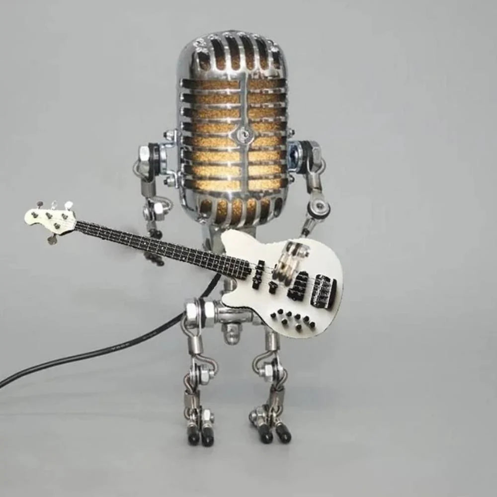 Desk Lamp Vintage Microphone Adjustable Energy-Saving
