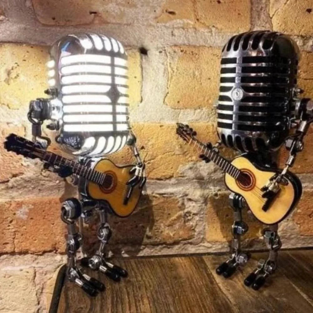 Desk Lamp Vintage Microphone Adjustable Energy-Saving