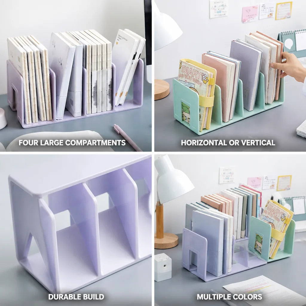 Desk Organizer Four Extra-Large Compartments