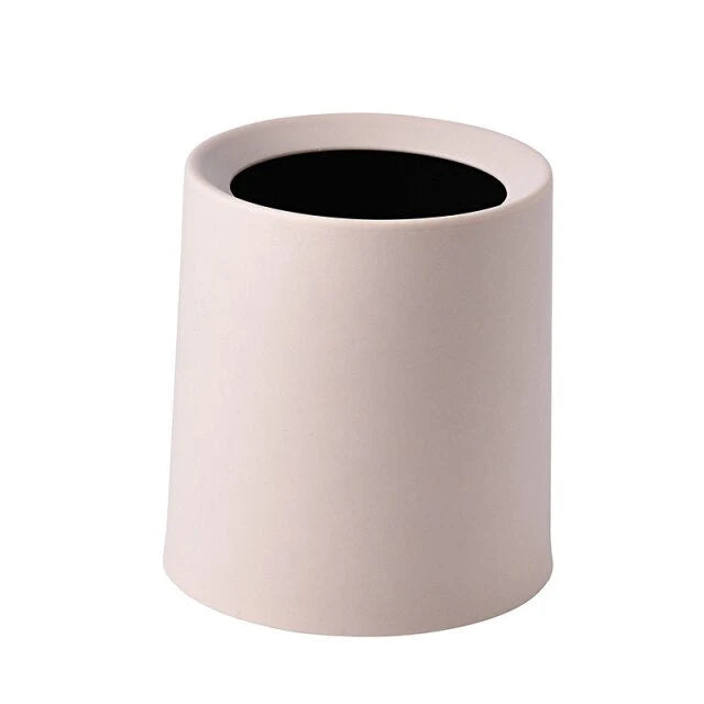 Desktop Waste Bin Double-Layer Compact Plastic