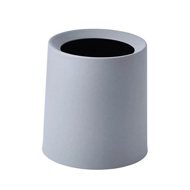 Desktop Waste Bin Double-Layer Compact Plastic
