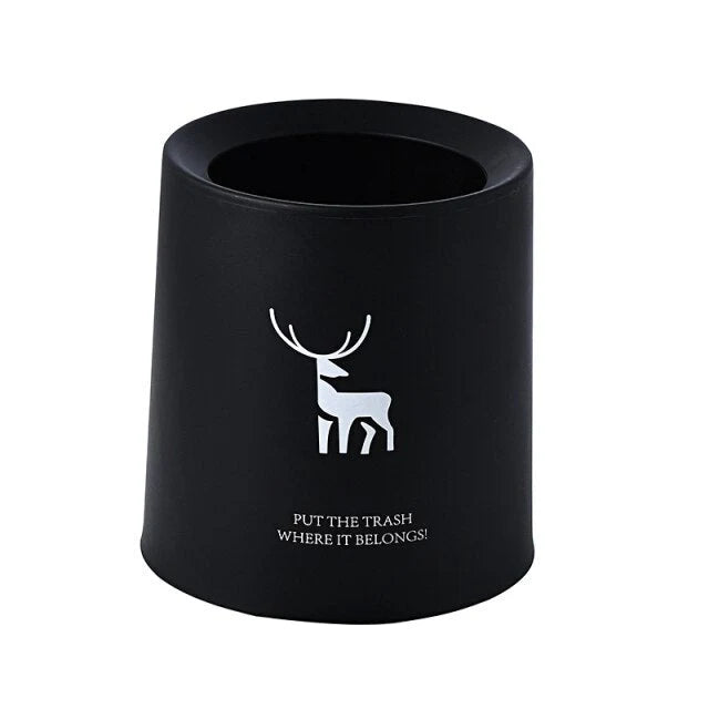Desktop Waste Bin Double-Layer Compact Plastic