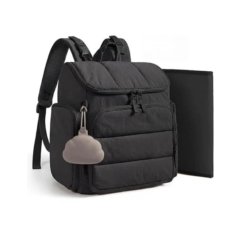 Diaper Backpack Insulated Bottle Pockets & Divided Interior