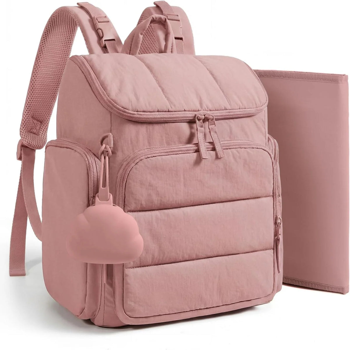 Diaper Backpack Insulated Bottle Pockets Stroller Loops Multiple Compartments