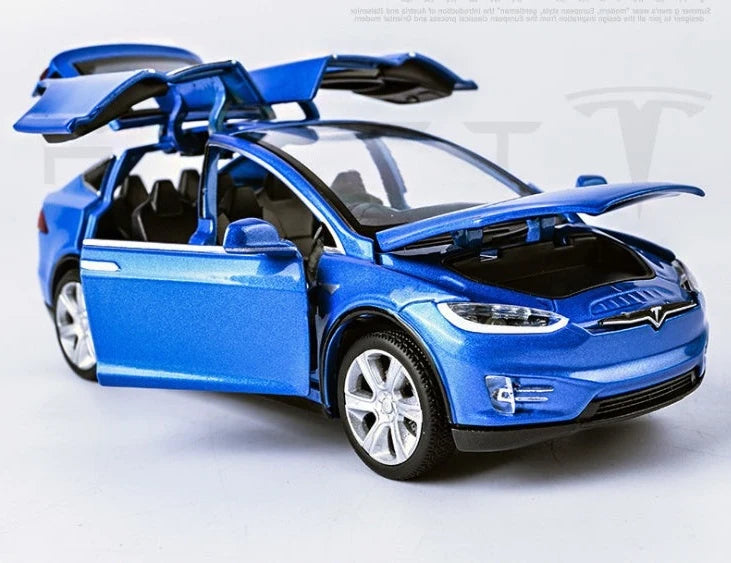 Diecast Toy Car Pull-Back Lights & Sound Six Doors