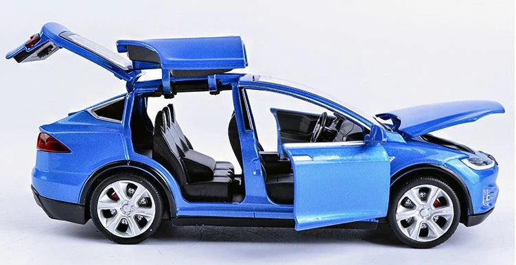 Diecast Toy Car Pull-Back Lights & Sound Six Doors