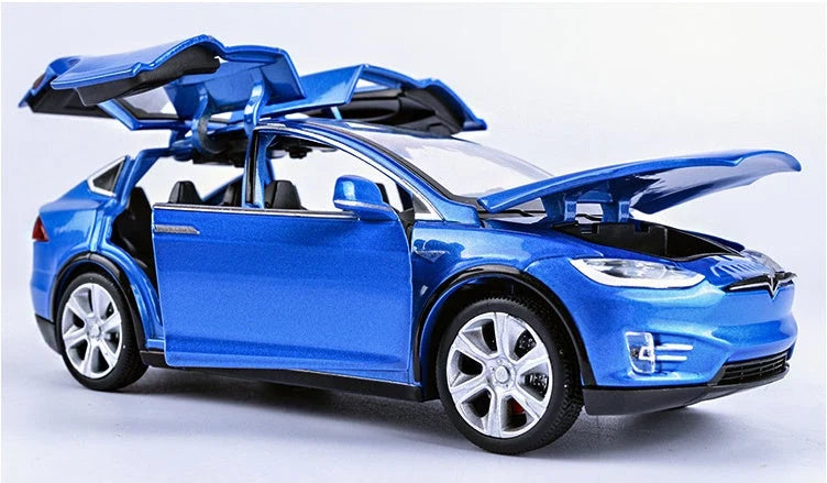Diecast Toy Car Pull-Back Lights & Sound Six Doors