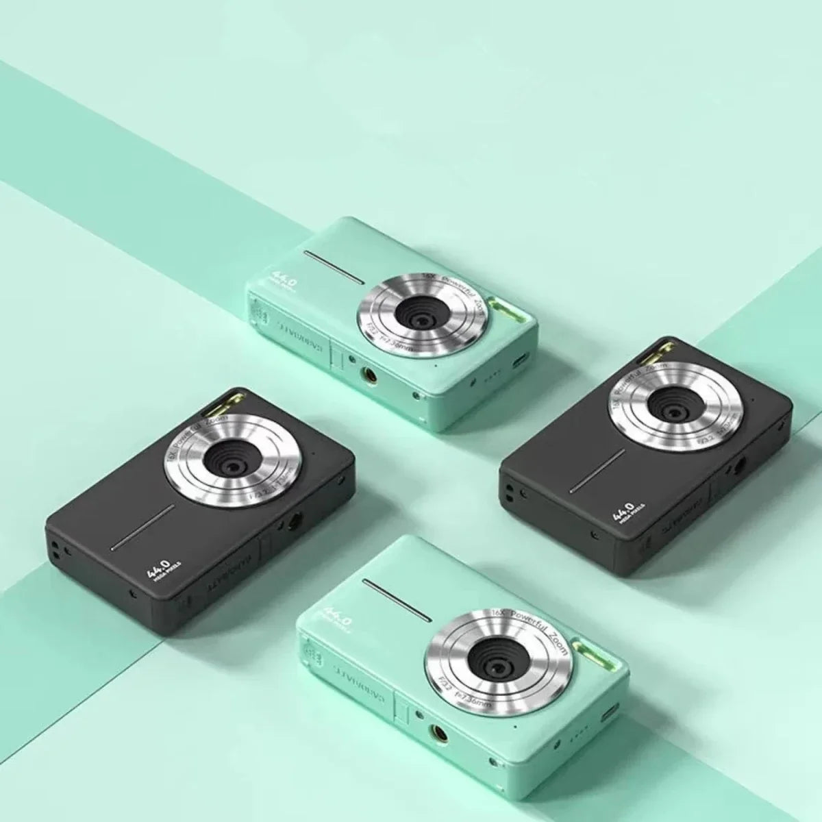 Digital Camera Vintage Design 1080p Video Compact Lightweight Metal Body