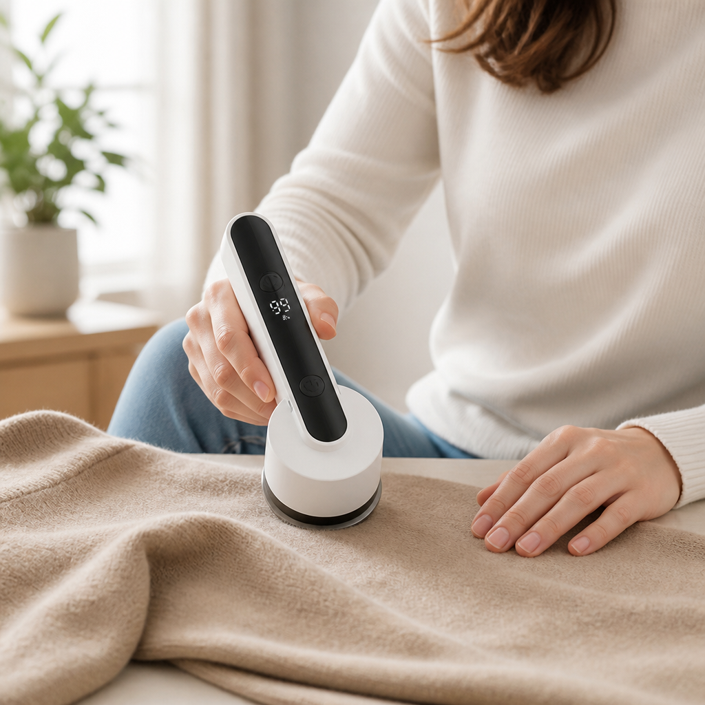 Digital Display USB Rechargeable Lint Remover (For Clothing & Upholstery)