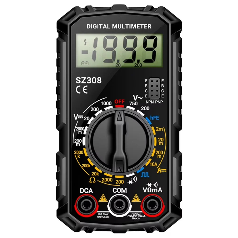 Digital Multimeter AC 750V DC 1000V 27.6 Inch Leads