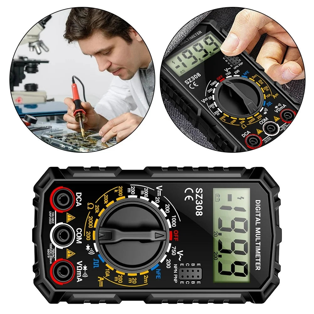 Digital Multimeter AC 750V DC 1000V 27.6 Inch Leads
