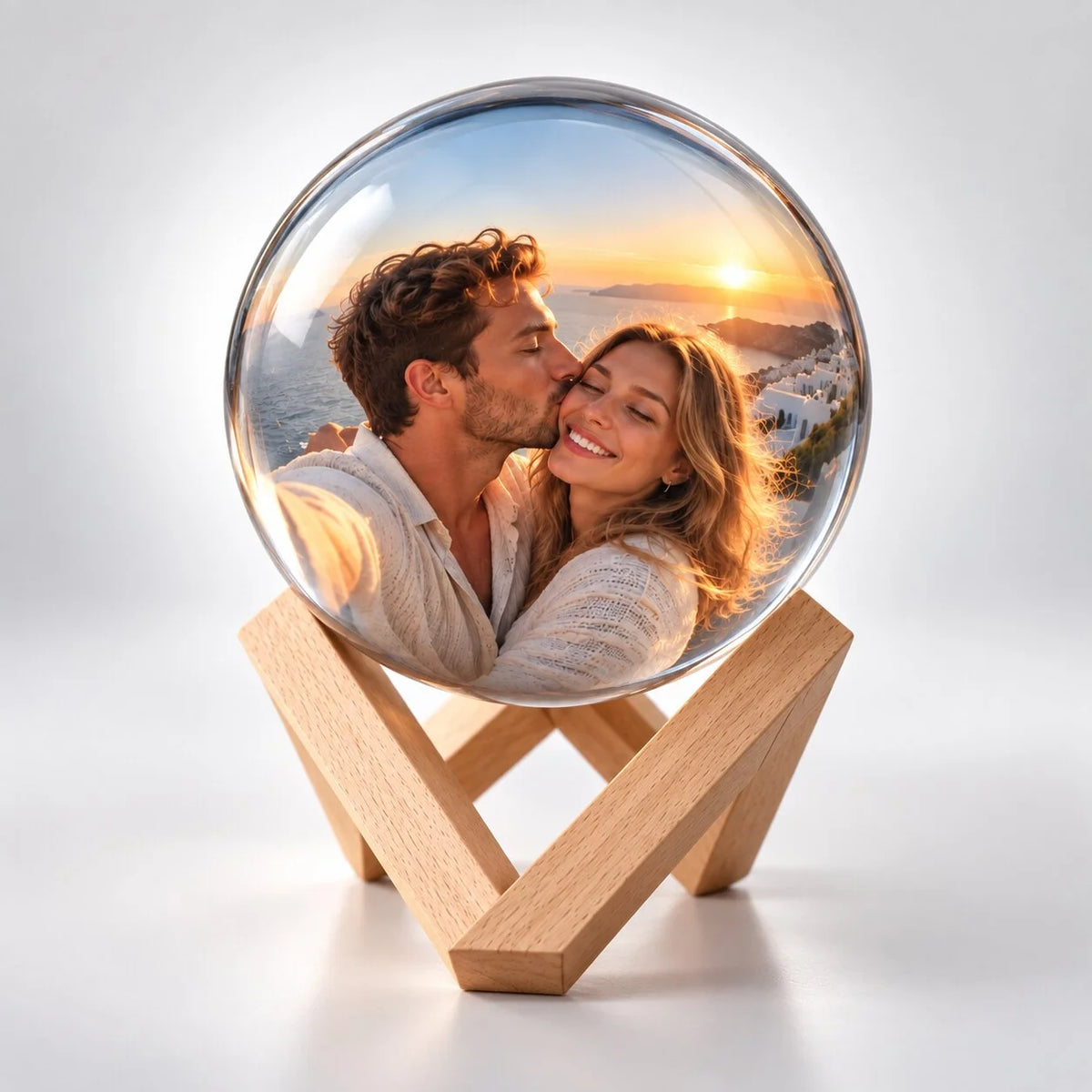 Digital Photo Display Sphere 2.75-Inch HD USB-C Transfer
