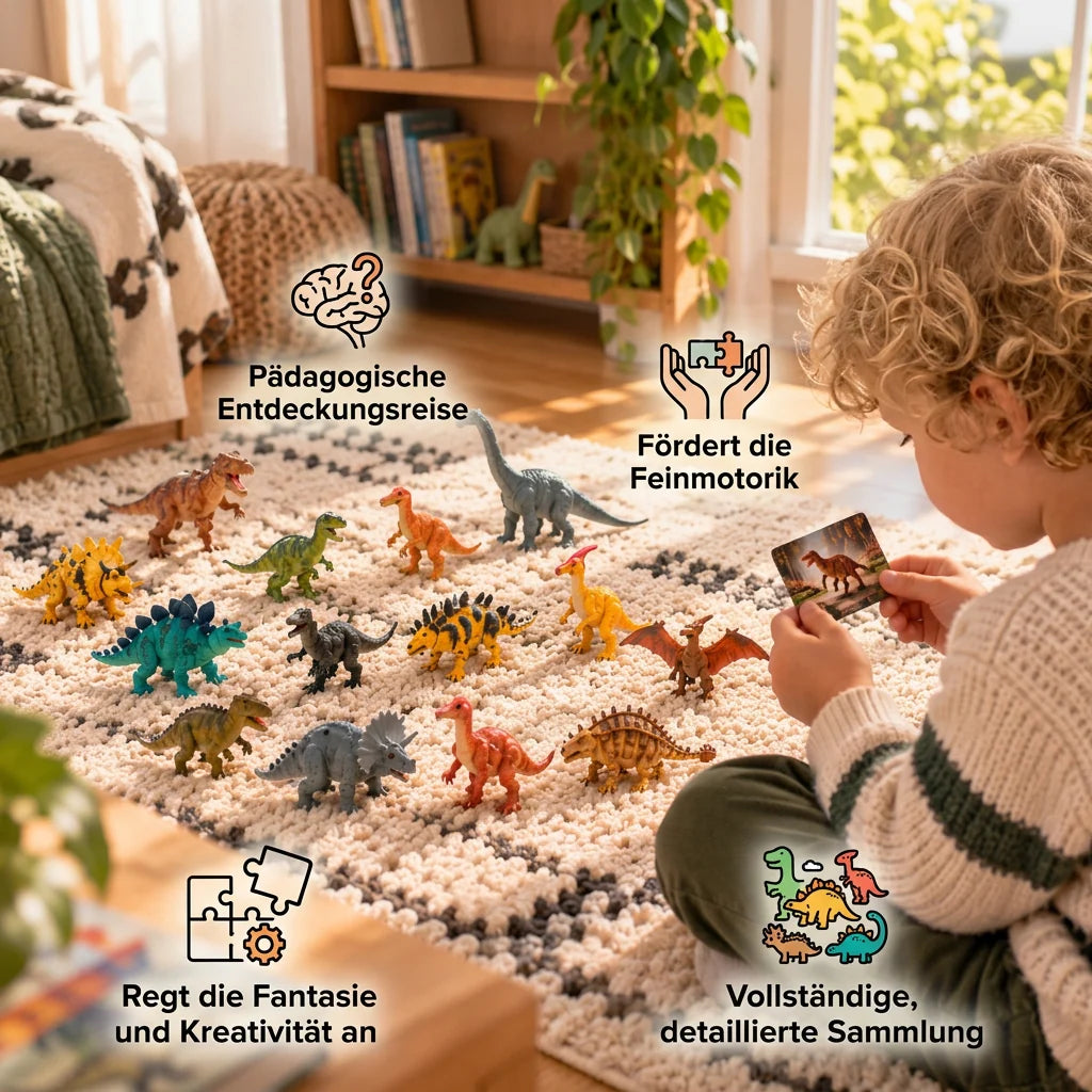 Dinosaur Advent Calendar 24-Day Christmas Countdown With Surprise Figures