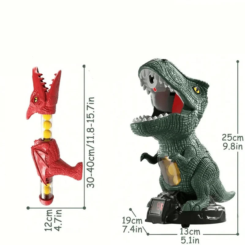 Dinosaur Shooting Game Soft Foam Balls Battery-Powered Target