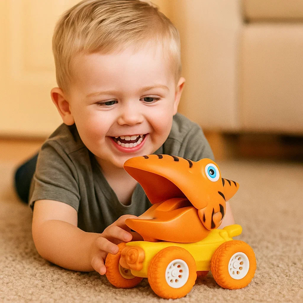 Dinosaur Truck Push-Activated Indoor & Outdoor Wheels