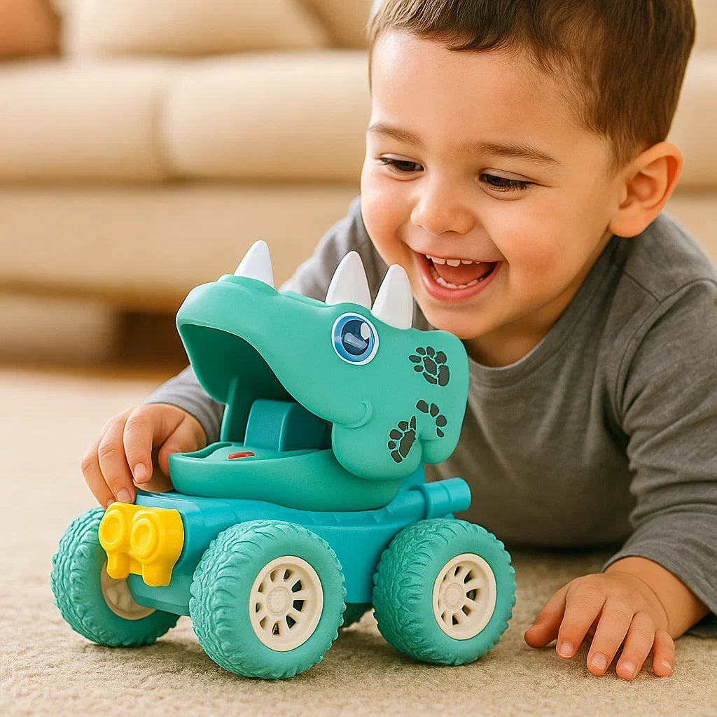 Dinosaur Truck Push-Activated Indoor & Outdoor Wheels