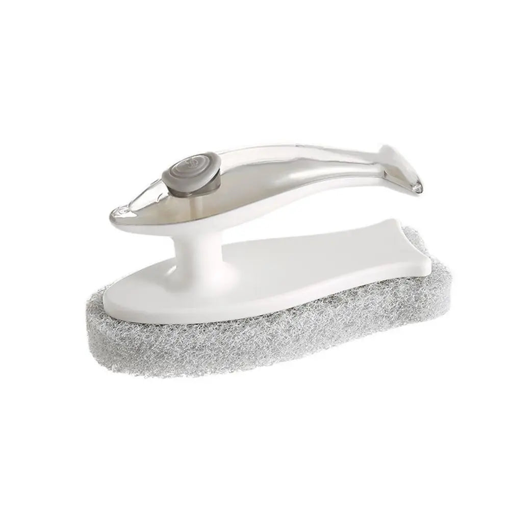 Dish Brush Soap Dispenser Spring-Loaded Release Button