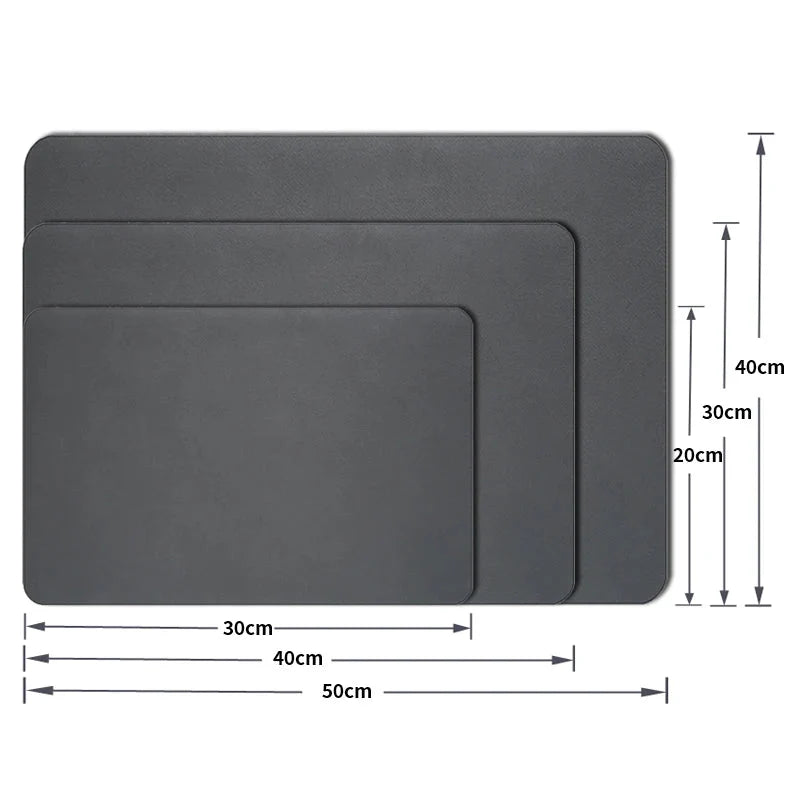 Dish Drying Mat Diatomite Fast-Absorbing Quick-Drying Rubber Backing