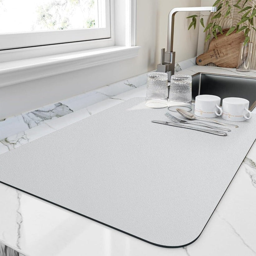 Dish Drying Mat Porous Microfiber Quick-Drying