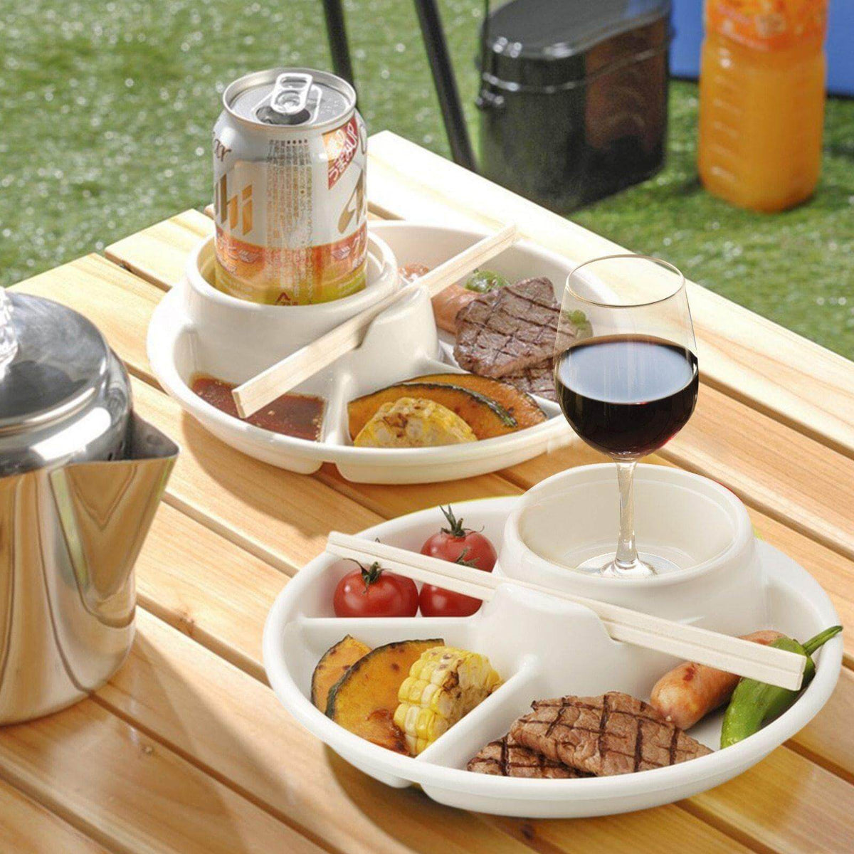 Divided Dinner Plate Portion Control Dishwasher & Microwave Safe