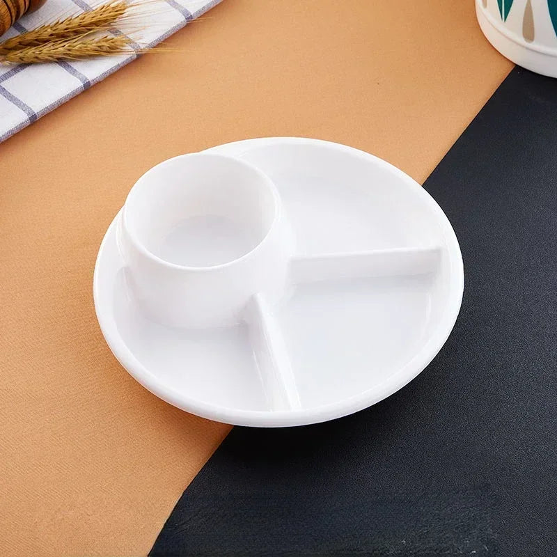 Divided Plate Polypropylene Portion Control 8.27-Inch Diameter