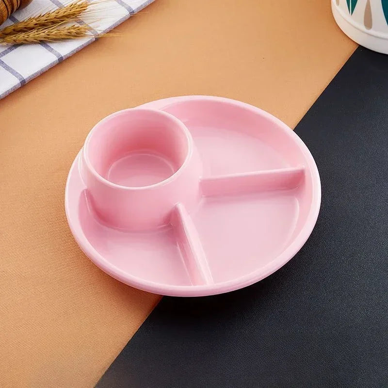 Divided Plate Polypropylene Portion Control 8.27-Inch Diameter