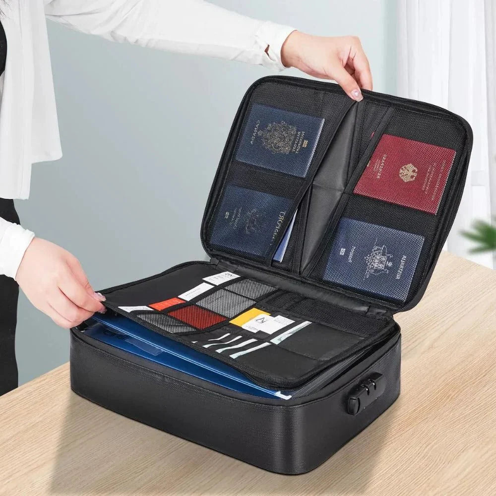 Document Bag Fireproof 2000°F Waterproof Locking Closure