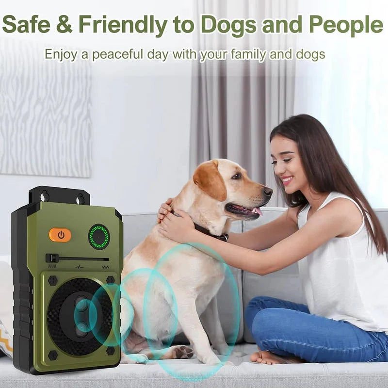 Dog Bark Deterrent Ultrasonic Automatic 50 Ft Range