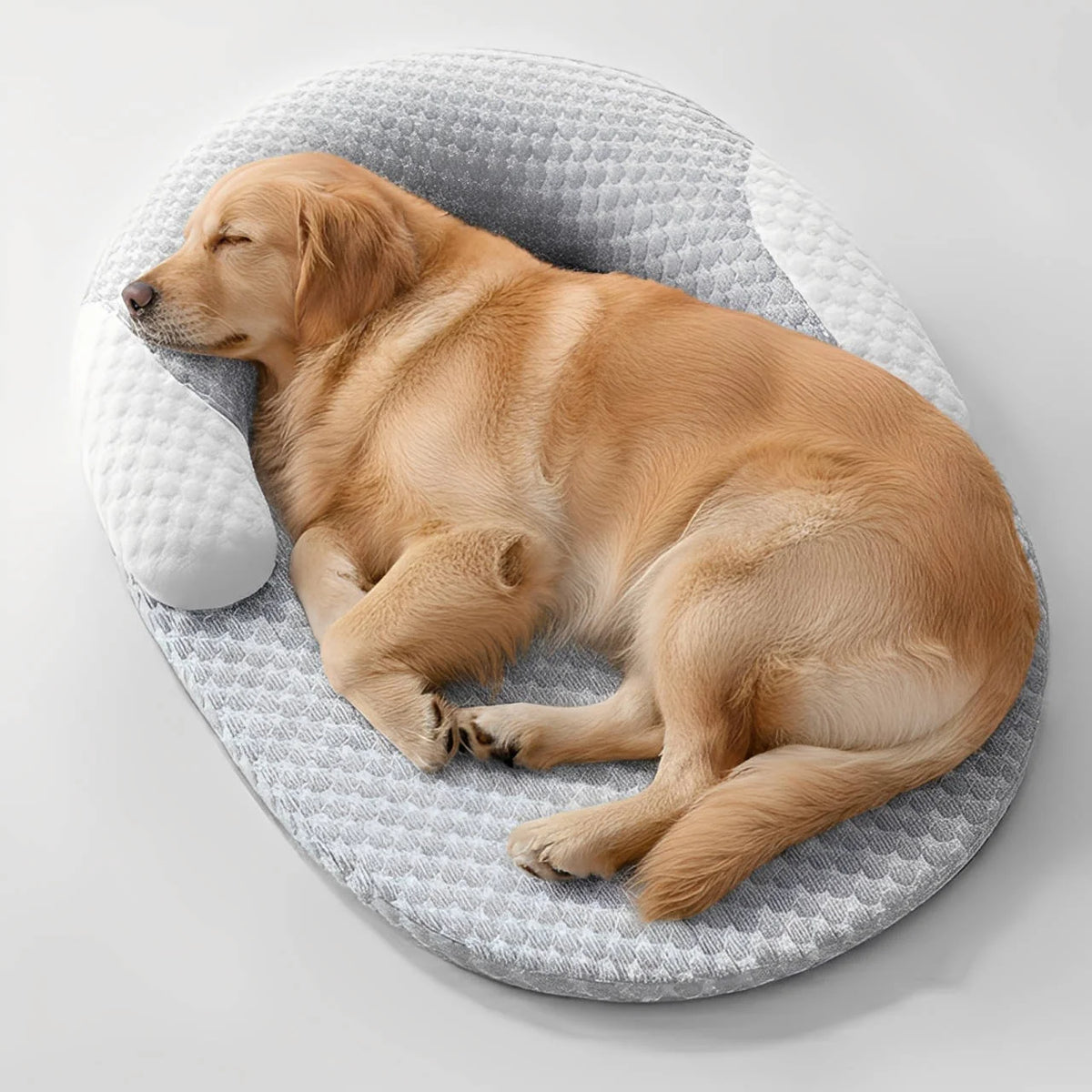 Dog Bed Cooling Fiber Orthopedic Neck Support Waterproof Base