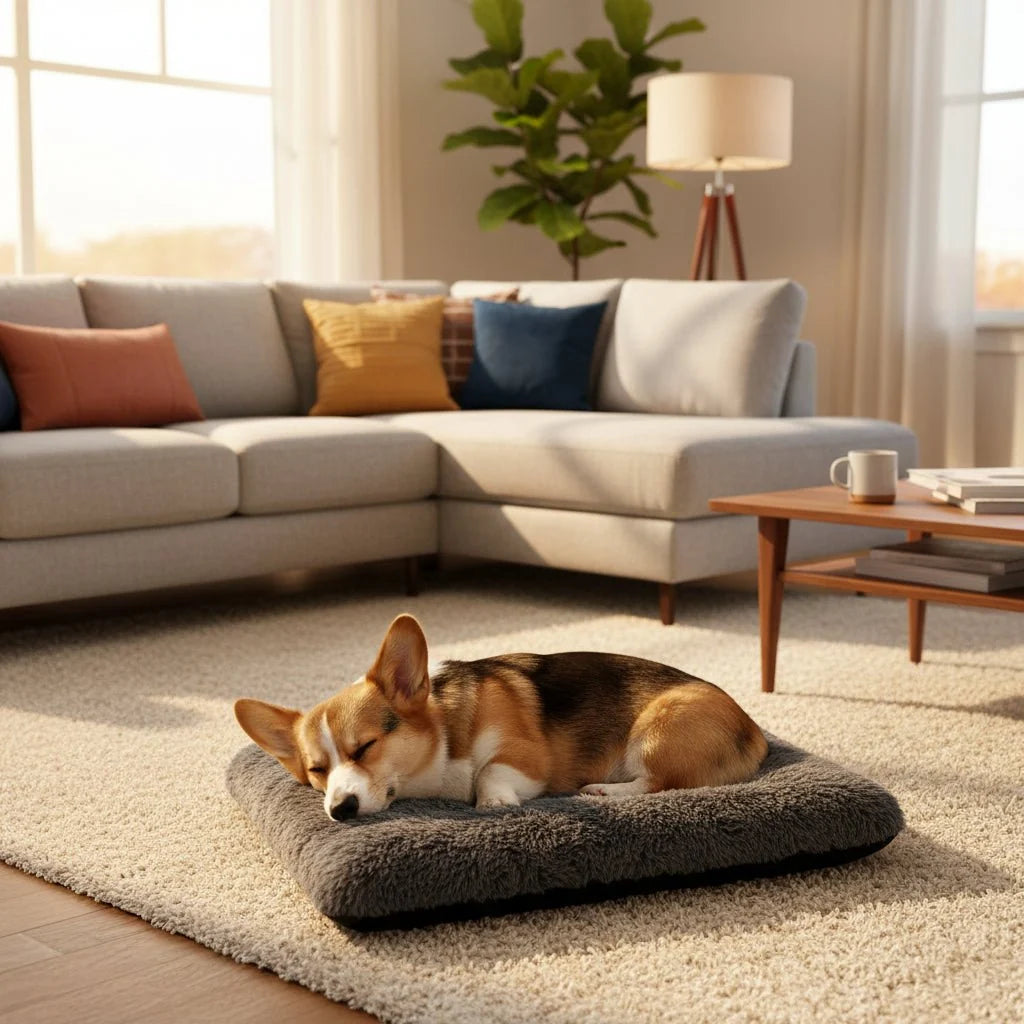 Dog Bed Orthopedic Foam Waterproof Lining Machine-Washable Cover