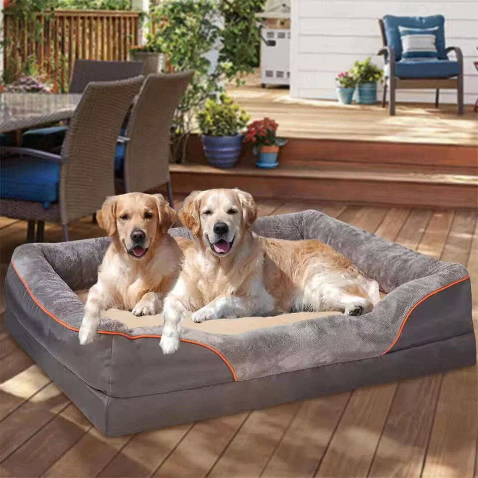 Dog Bed Orthopedic Foam Waterproof & Machine-Washable Cover