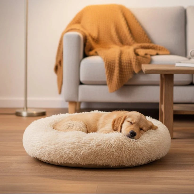 Dog Bed Soft Corduroy Raised Edge Machine Washable