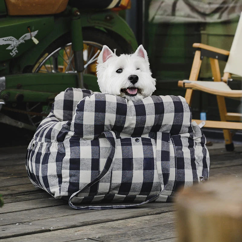 Dog Booster Seat Padded Adjustable Straps & Tether