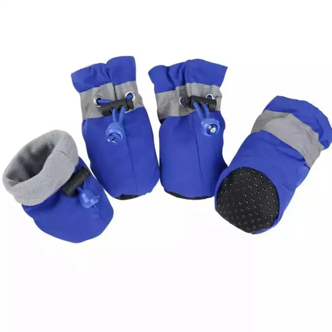 Dog Boots Water-Resistant Textured Grip Sole Set of 4